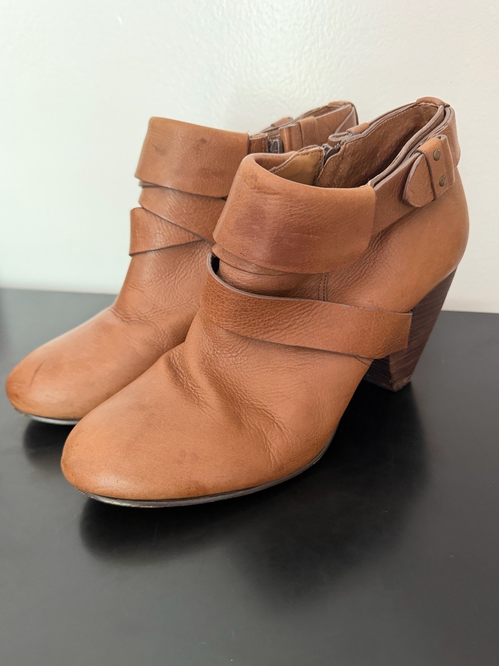 Anthropologie Schuler & Sons Philadelphia genuine leather ankle booties size 10